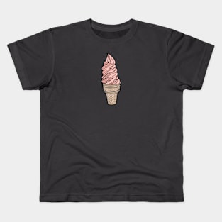 Strawberry ice cream swirl Kids T-Shirt